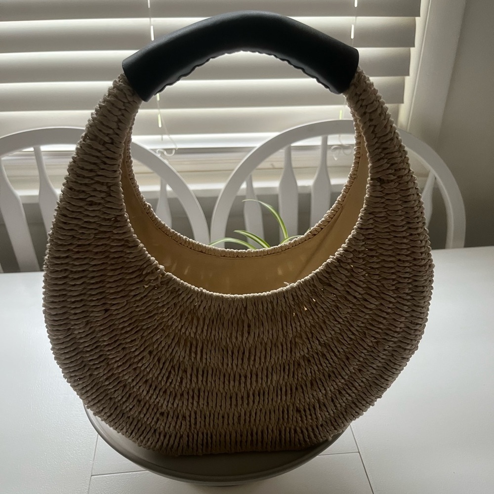 Elegant Tan Woven Women's Bag